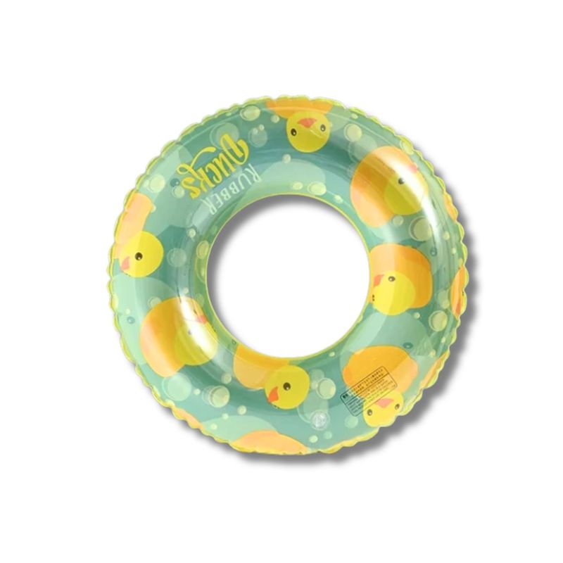 GENERICO - Flotador Salvavidas Pollitos Verde 90 Cm Inflable