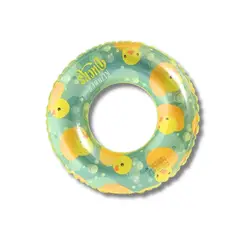 GENERICO - Flotador Salvavidas Pollitos Verde 90 Cm Inflable