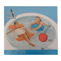 GENERICO - Cama Flotador Inflable Para Piscina Azul 112 Cm