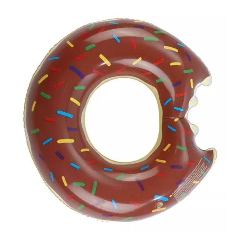 GENERICO - Flotador Salvavidas Donut Marron 120Cm Inflable