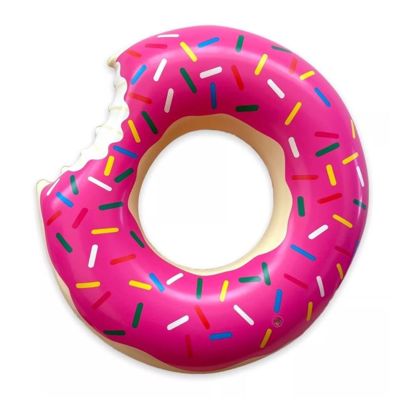 GENERICO - Flotador Donut Frutilla Inflable 90 Cm Piscina Niño Adulto