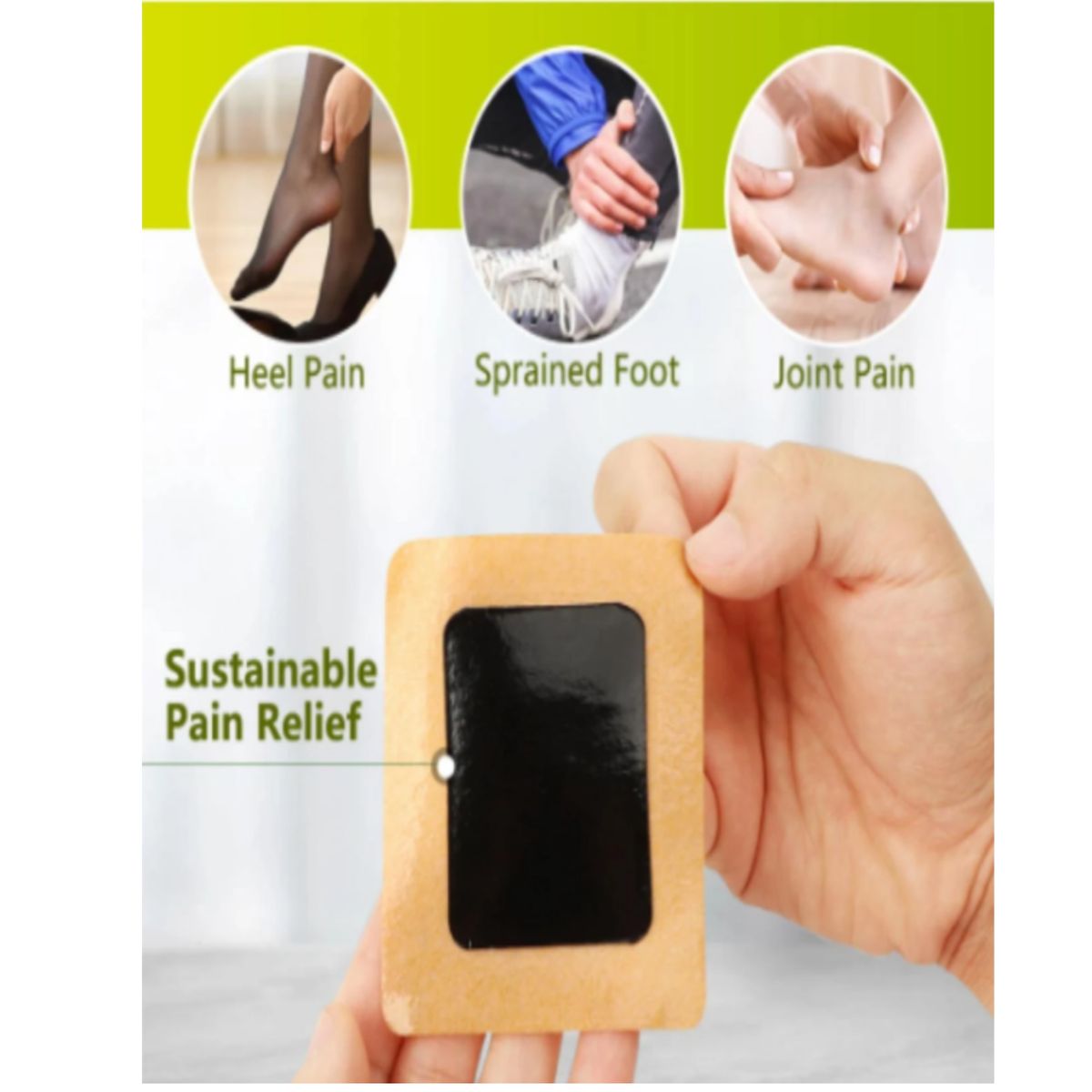 LIKE SHOP - Pack 12 Parches Alivio del Dolor Talón 854.