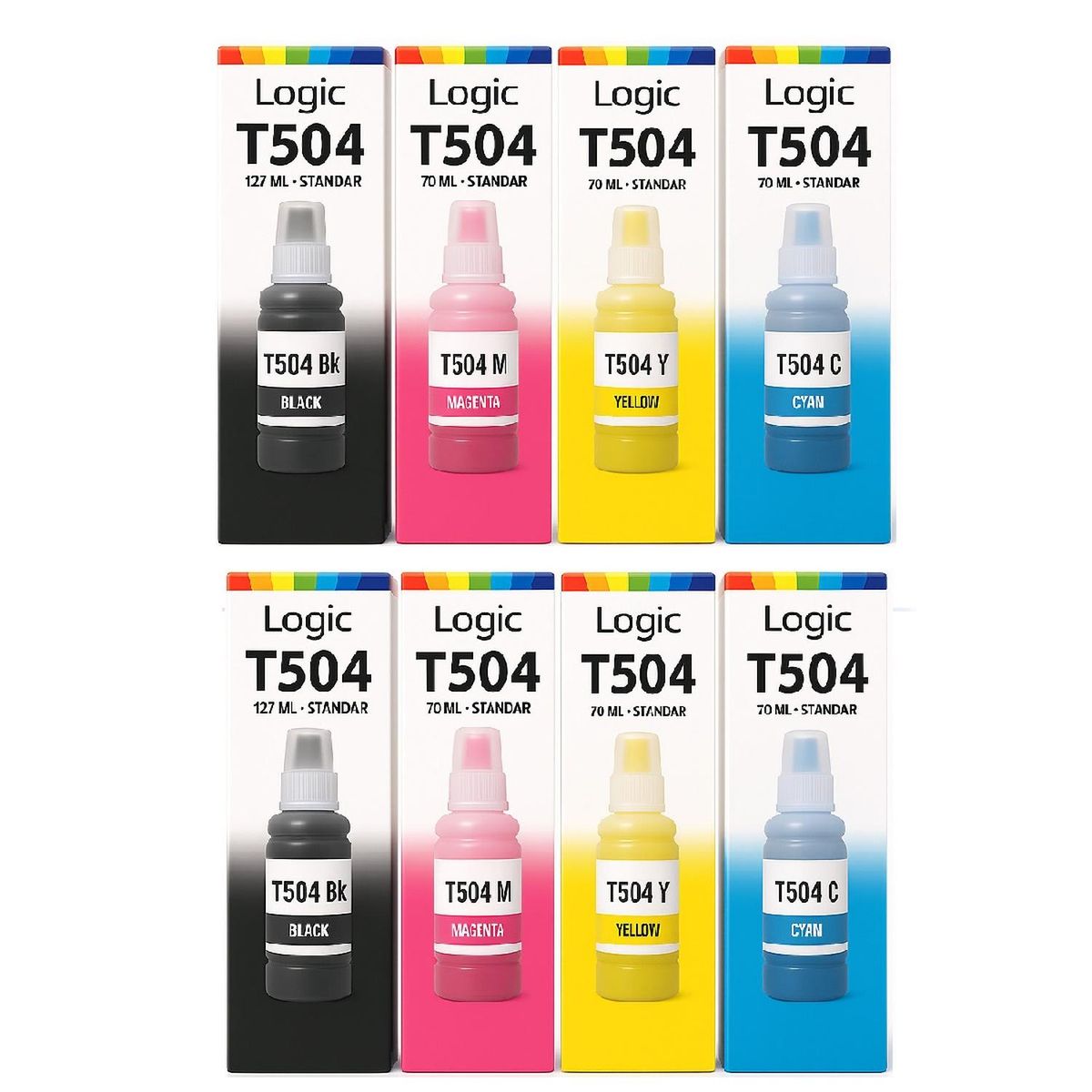 GENERICO - Botellas de Tintas Compatibles para T504 Pack X2