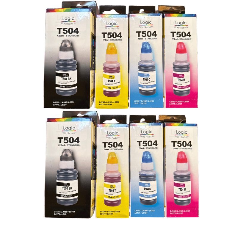 GENERICO - Pack X2 Tintas Compatibles para T504 Modelos L-4150 L-4160