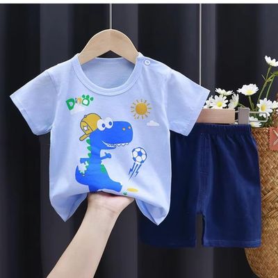 Imagen 2 del producto Pijama Niño Algodon Manga Corta Short Dino Futbol