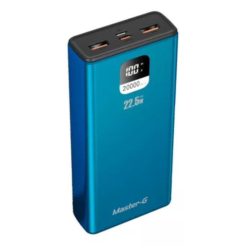 MASTER G - Batería Externa Power Bank 20000 Mah 22.5w Pd Master-g