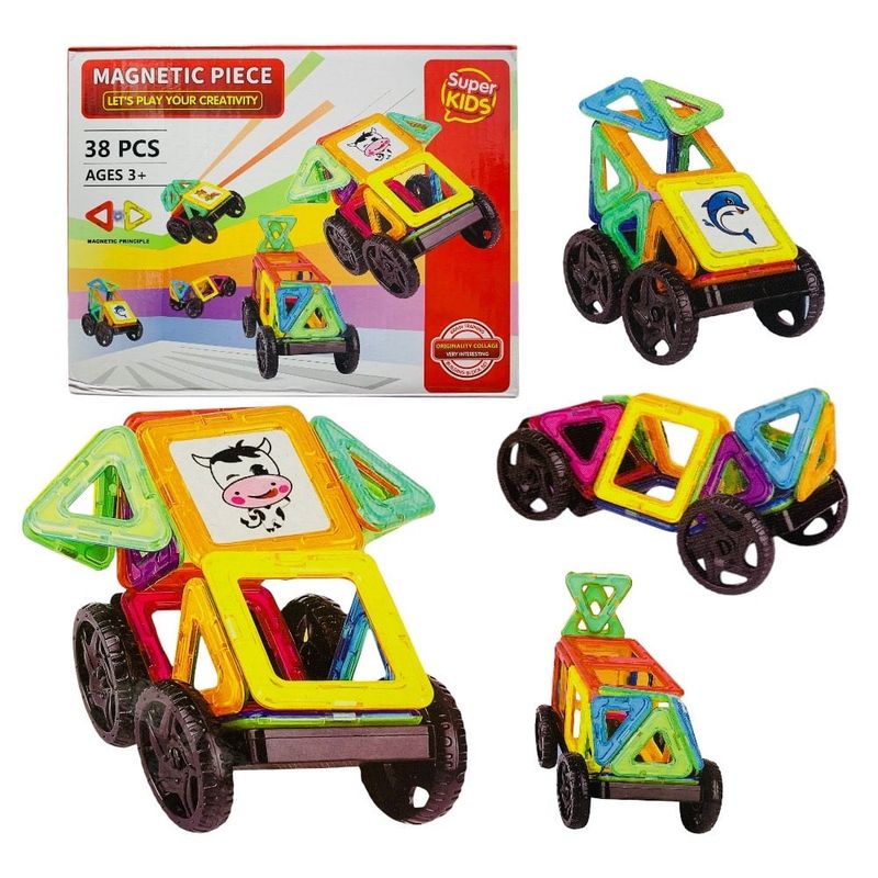 GENERICO - Juego Magnético Bloques De Construcción Didáctico 38 Pcs