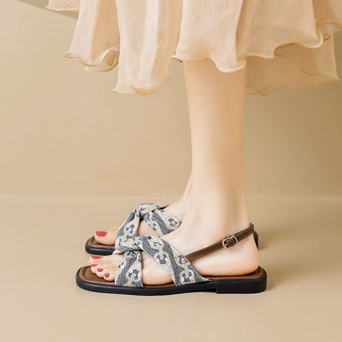 BLWOENS - Sandalias Mujer - Azul