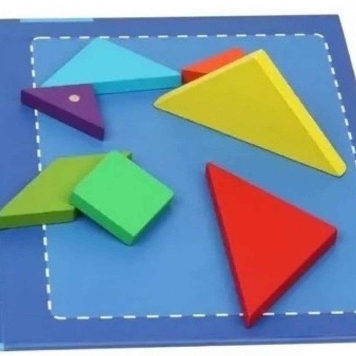 GENERICO - Rompecabezas Magnéticos 3d  Tangram Montessori Didáctico