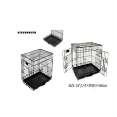 GENERICO - Jaula Para Perro Paseo Negro