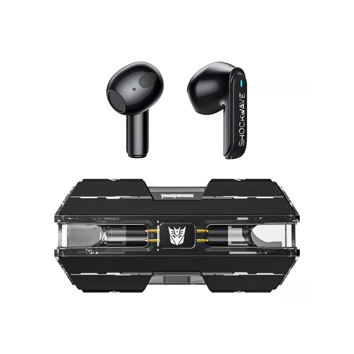 TRANSFORMERS - Audífonos Pro Gamer Hifi Color Negro Shockwave TF01