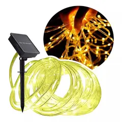 GENERICO - Manguera- Luces LED Solar 10 metros Decorativa AMARILLO AS065