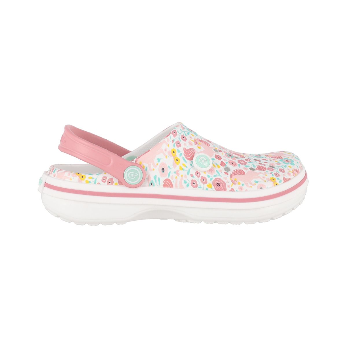 BAMERS - Zuecos Joven Bamers Airline Blanco Print
