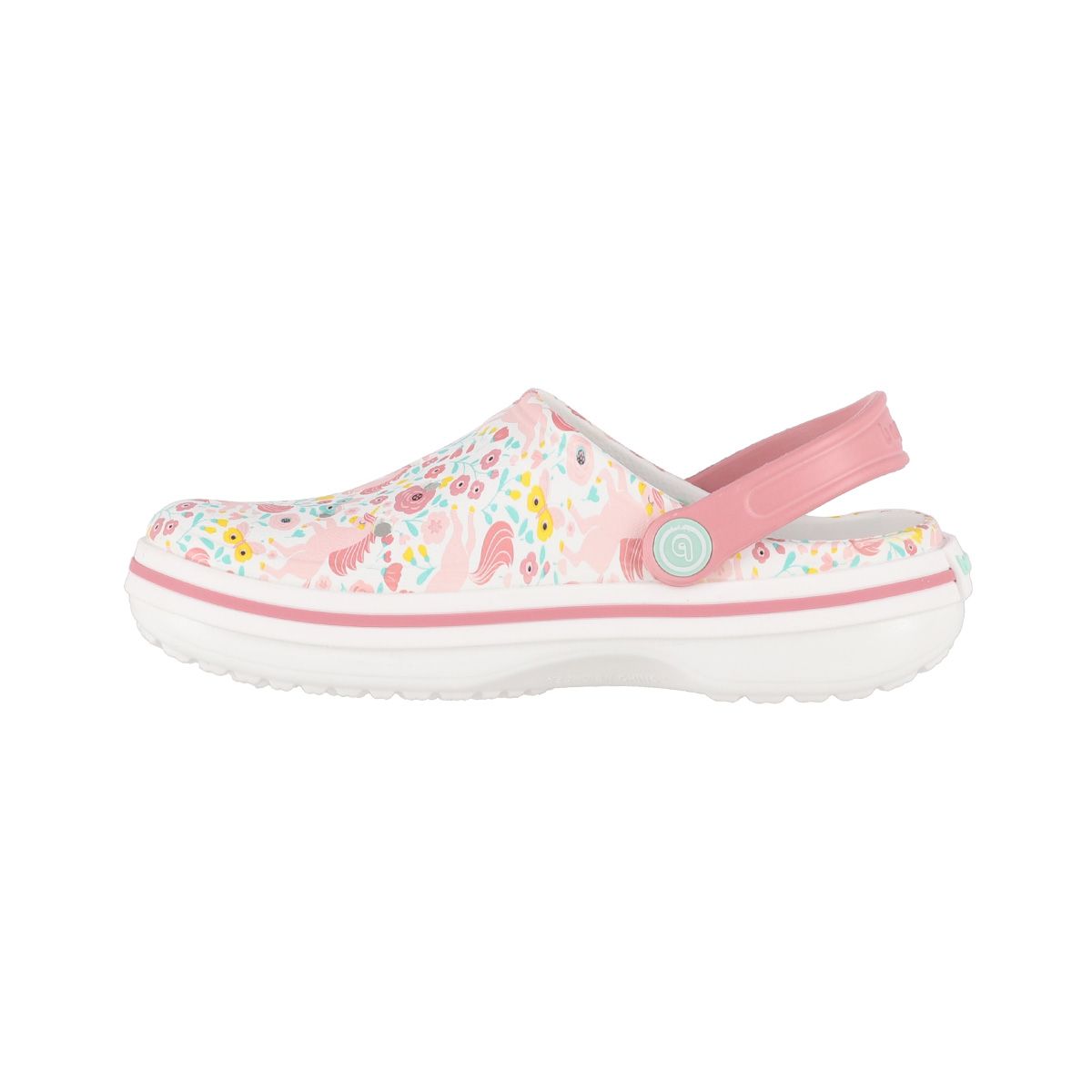 BAMERS - Zuecos Joven Bamers Airline Blanco Print
