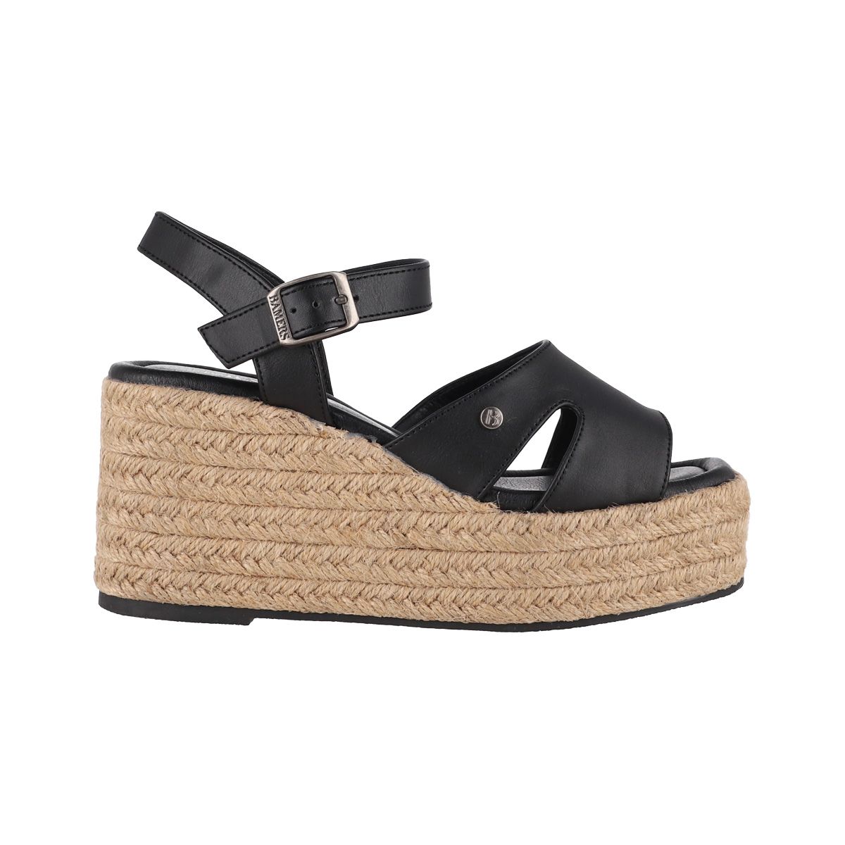BAMERS - Sandalias Plataforma Mujer Bamers Beirut Negro