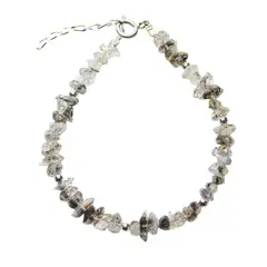 ANDREA COGGIOLA JOYAS - Pulsera Cuarzo Rutilado Bolitas Plata Fina 925