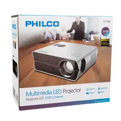 PHILCO - Proyector Multimedia LED 3500 Lúmenes