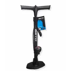 GENERICO - Bombín De Pie Beto 160 Psi Cmp-114 Manómetro Doble Válvula