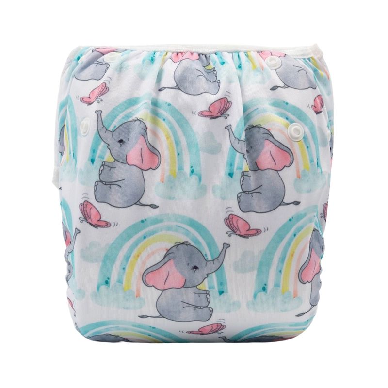 ALVABABY - Pañal de Natación Piscina Reutilizable Elefantes bebés
