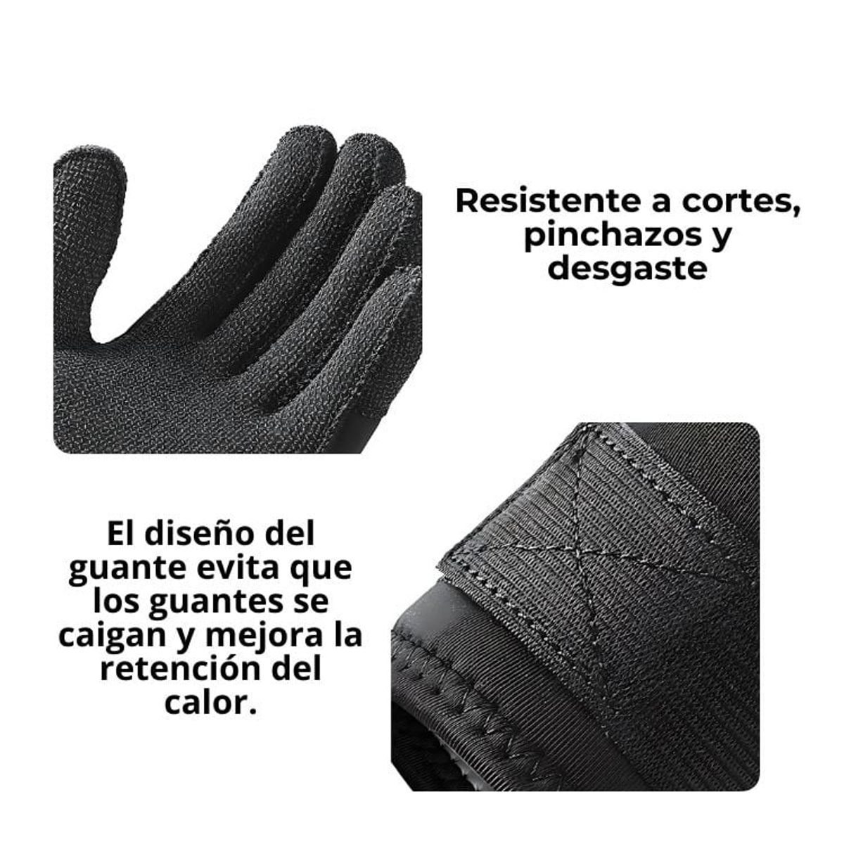 CRUSEC - Guantes De Buceo 3MM Resistentes Antidesgaste Natación Pesca