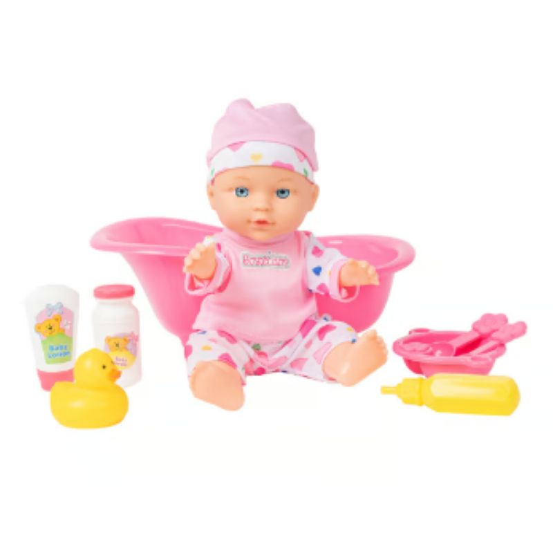 GENERICO - Muñeca Bebe De Juguete Bostecitos  Bañera