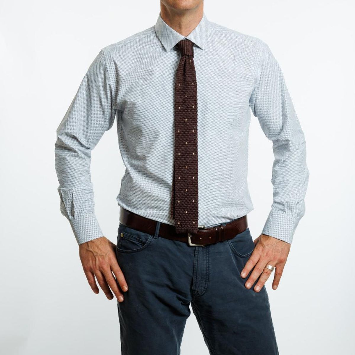 VANDINE - Camisa  Azul Estampado Etiqueta Roja V24-25-12 - Azul