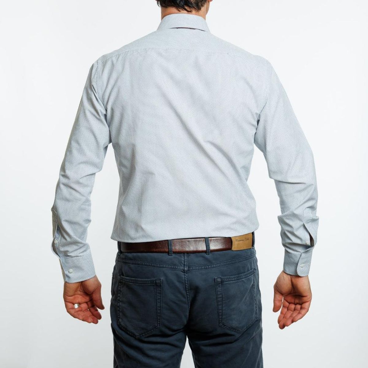 VANDINE - Camisa  Azul Estampado Etiqueta Roja V24-25-12 - Azul