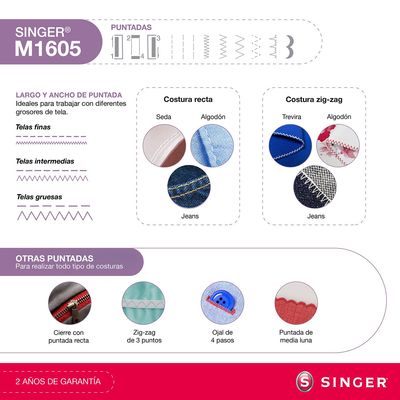 Imagen 2 del producto Máquina De Coser M1605 70W