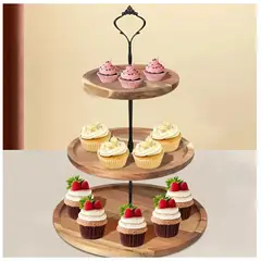 Pasteleria - Porta Cupcakes Base Para Cupcakes Alzadores Candy Bar 3niv