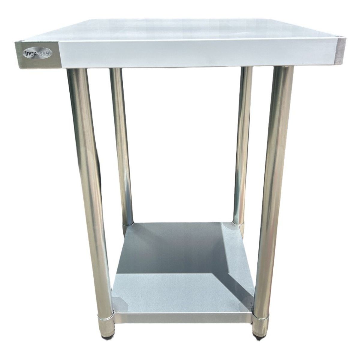 GENERICO - Mesón Central 60 x 60 x 85 cm Acero Inoxidable