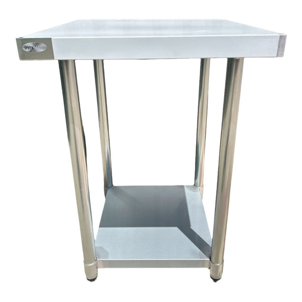 GENERICO - Mesón Central 60 x 60 x 85 cm Acero Inoxidable