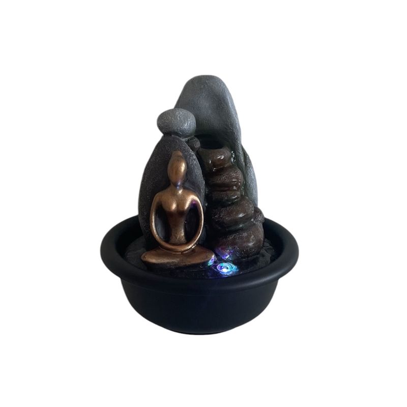 GENERICO - Cascada Fuente De Agua Figura Mudra Meditacion 20 cms
