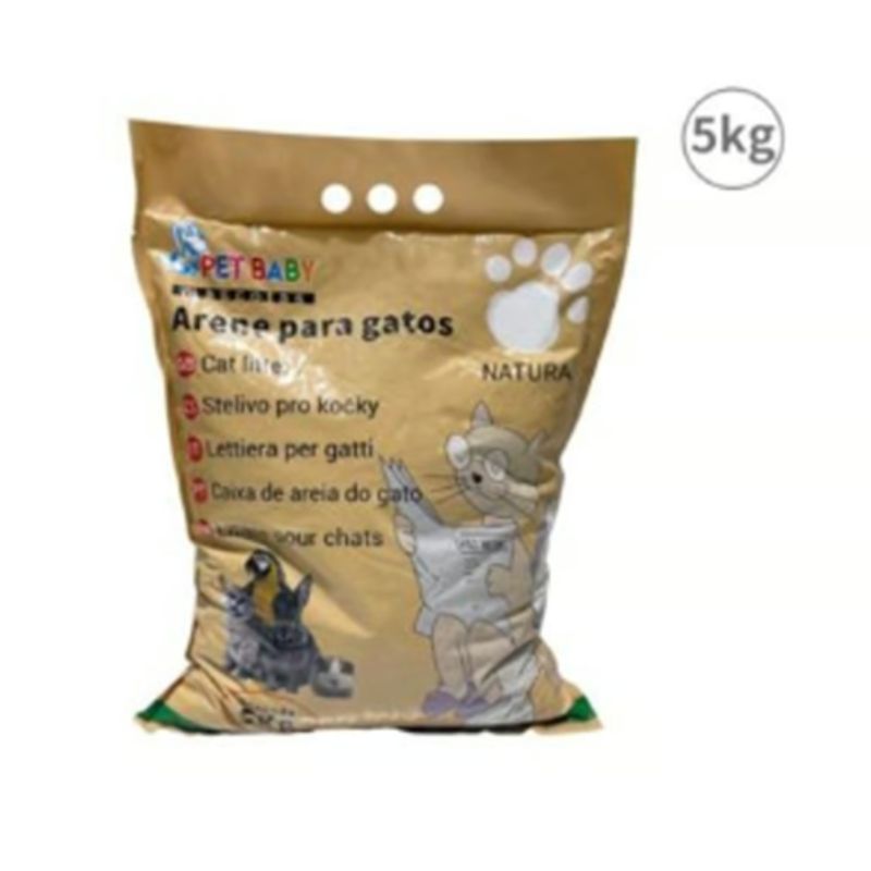 GENERICO - Arena Para Gatos 5Kg Cuidado De Mascotas