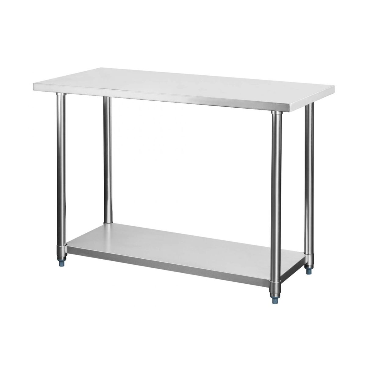 GENERICO - Mesón Central 90 x 60 x 85 cm Acero Inoxidable