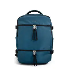 AMPHORA - Mochila travel con tapa grande vesta denim