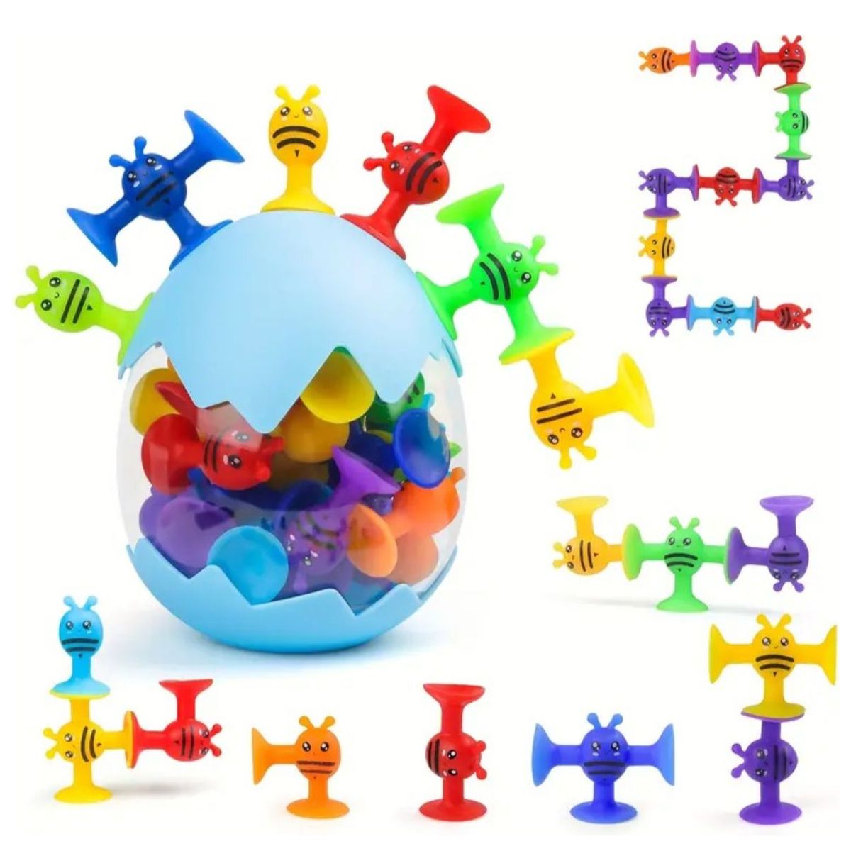 GENERICO - Juguetes  Ventosa Para Niños Apilables Con Succión