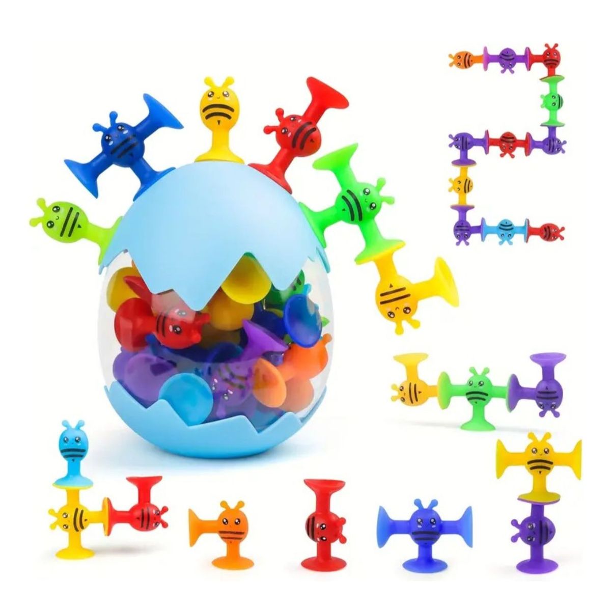 GENERICO - Juguetes  Ventosa Para Niños Apilables Con Succión