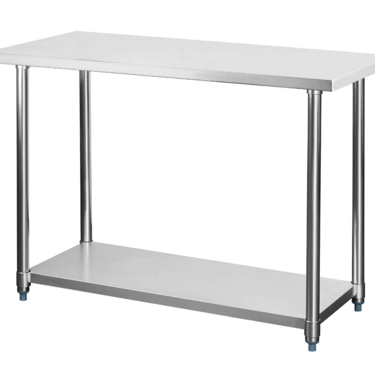 GENERICO - Mesón Central 120 x 60 x 85 cm Acero Inoxidable