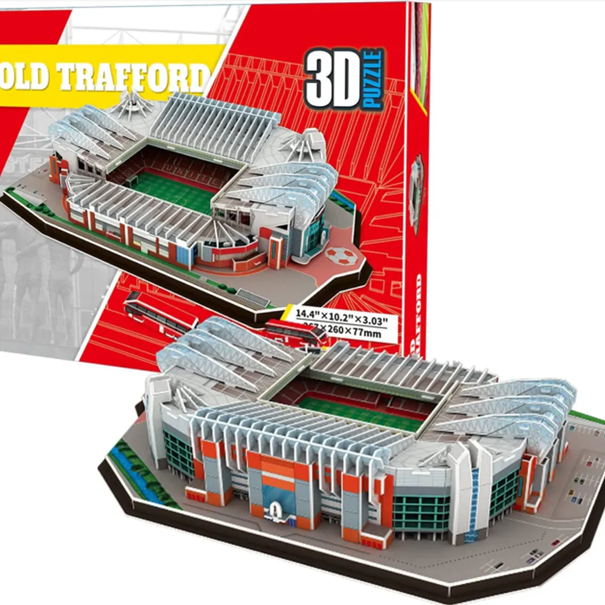 GENERICO - Puzzle 3D Bloques Estadio Fútbol Old Trafford 138pcs