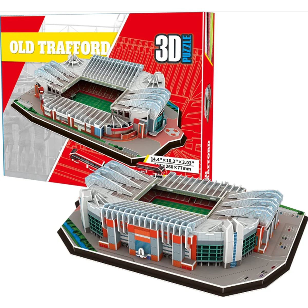 GENERICO - Puzzle 3D Bloques Estadio Fútbol Old Trafford 138pcs