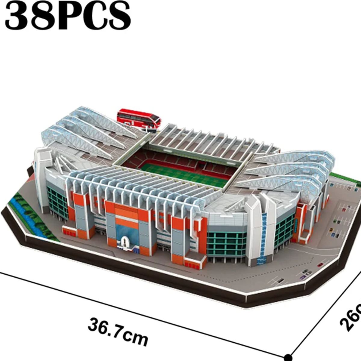 GENERICO - Puzzle 3D Bloques Estadio Fútbol Old Trafford 138pcs