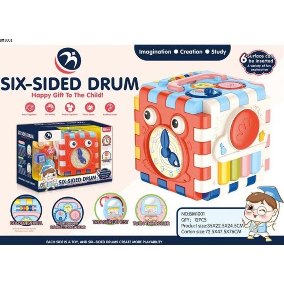 GENERICO - Juguete Cubo Armable 6 Funciones