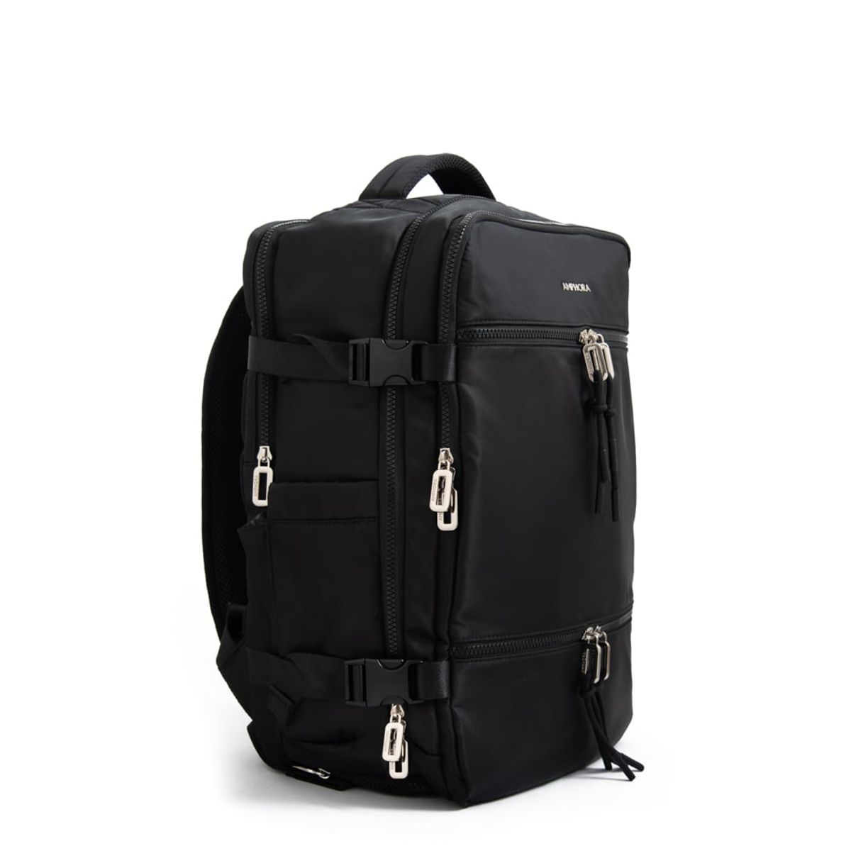 AMPHORA - Mochila Travel con tapa vesta grande negro