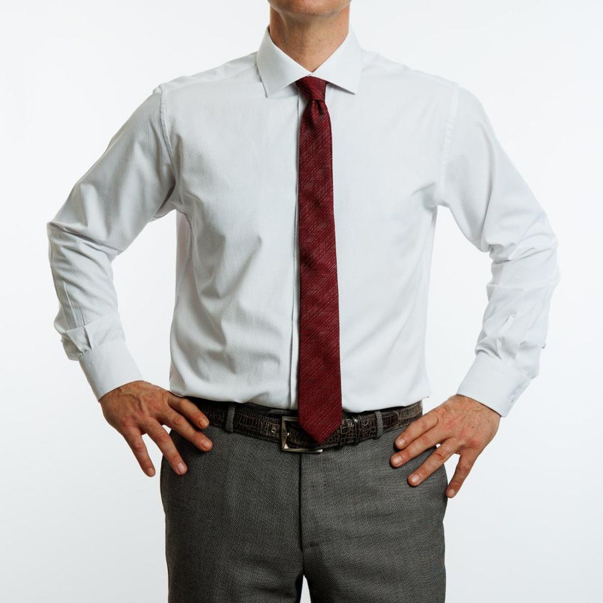 VANDINE - Camisa Blanca Texturada Etiqueta Roja V24-25-12 - Blanco