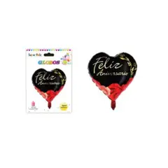 GENERICO - GLOBOS CORAZON 1 PCS 45 CM X 45 CM