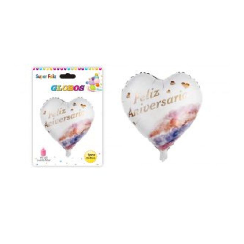 GENERICO - GLOBOS CORAZON 1 PCS 45 CM X 45 CM