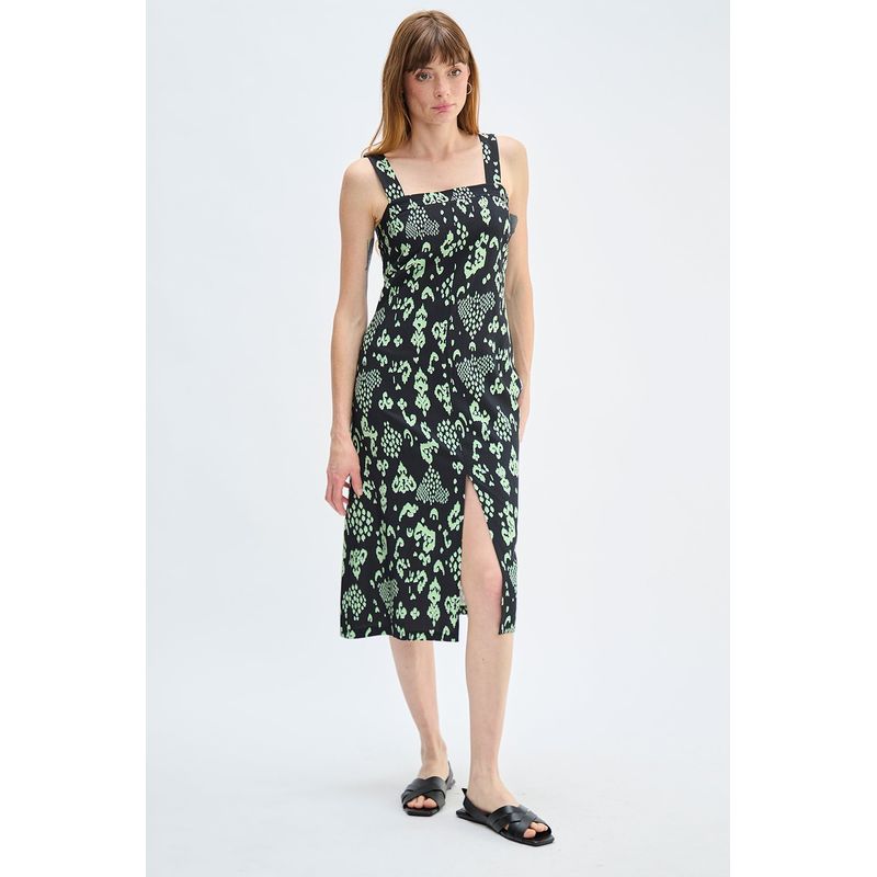 ASH - Vestido Largo Verde Pistacho Mujer Ash