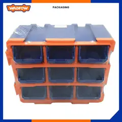 WADFOW - Contenedor Apilable Para Almacenamiento 38x17x32 Cm