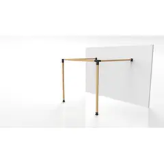 GENERICO - KIT DE PÉRGOLAS Y TERRAZAS MURALLA PILARES DE MADERA 4"X4" (95X95MM)