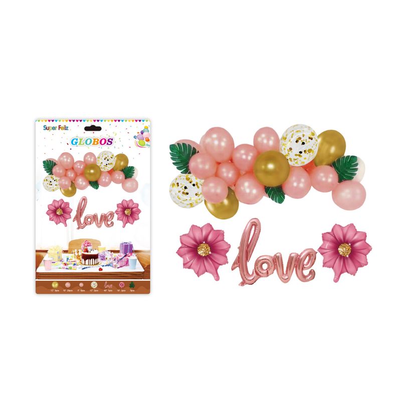 GENERICO - GLOBOS VARIADOS LOVE 46 PCS
